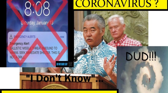 HAWAII’s Governor IGE, ALWAYS PASSING THE PADDLE TO SOMEONE ELSE…